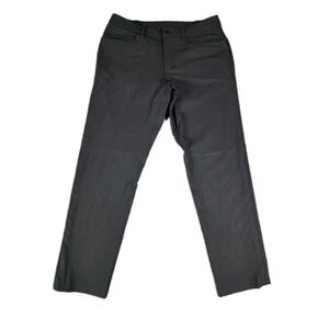 Lululemon ABC Pant Classic Mens 32x30 Black Performance Stretch Pockets *